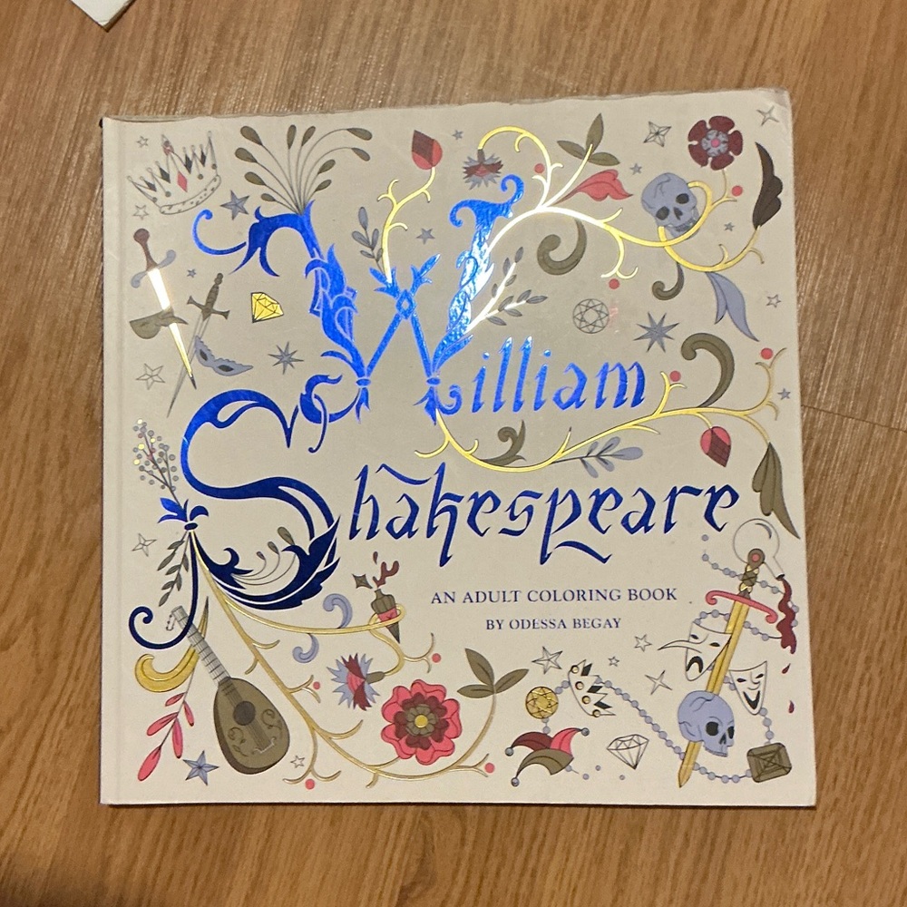 William Shakespeare adult coloring book
